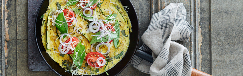Dobroty na každý deň: Frittata s cibuľou a cherry paradajkami