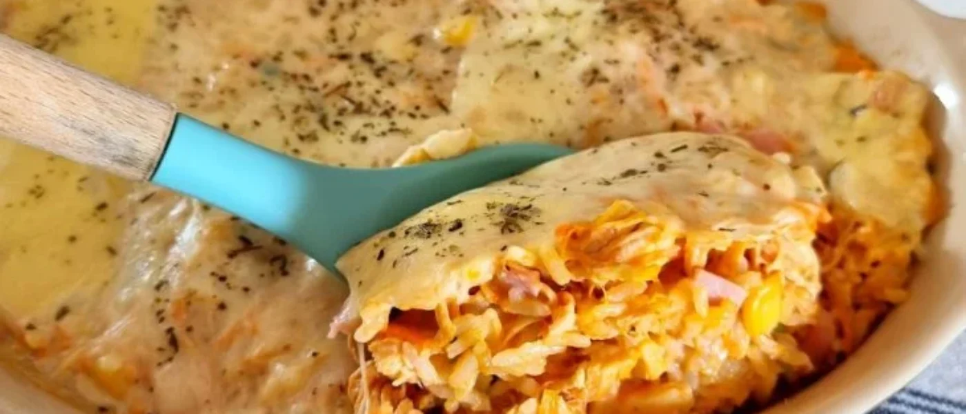 Dobroty na každý deň: Zapekaná ryža s kuracím mäsom: jednoduchý a lahodný recept