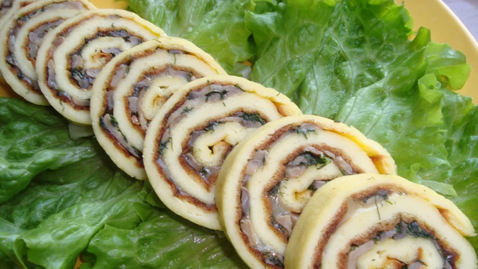 Chutnučká morčacia roláda s hubami