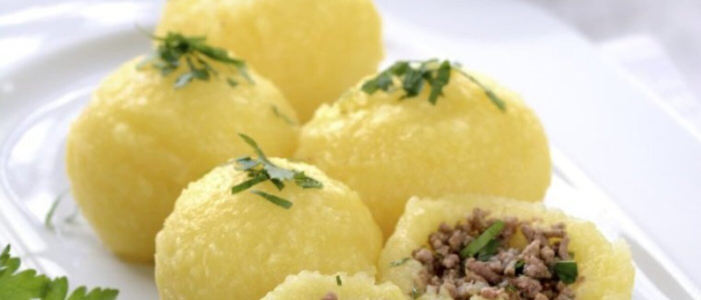 Zemiakové šišky plnené mletým mäsom