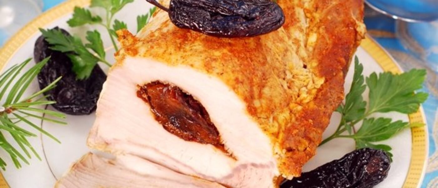 panenka Sviatočná bravčová panenka plnená sušenými slivkami