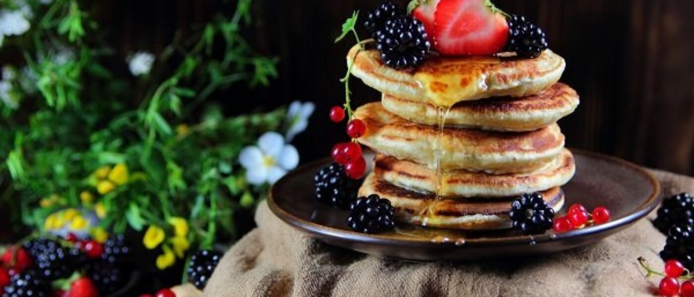 pancakes with fresh berries Palacinky kráľovnej Alžbety