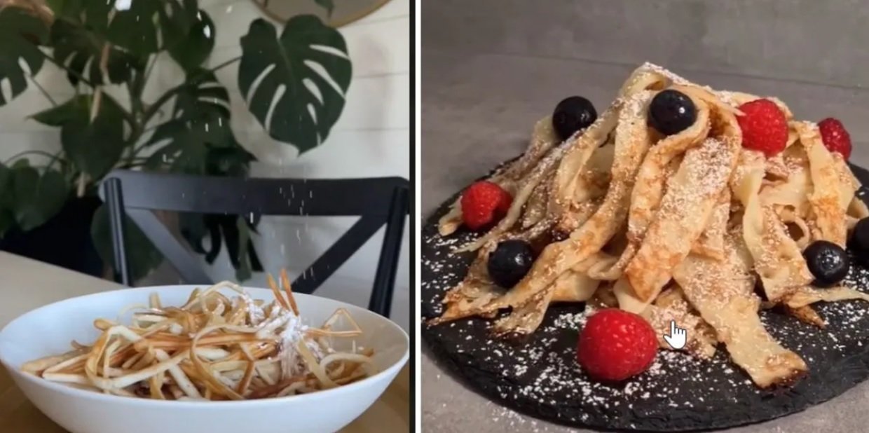 Špagetové palacinky, ktoré pobláznili internet