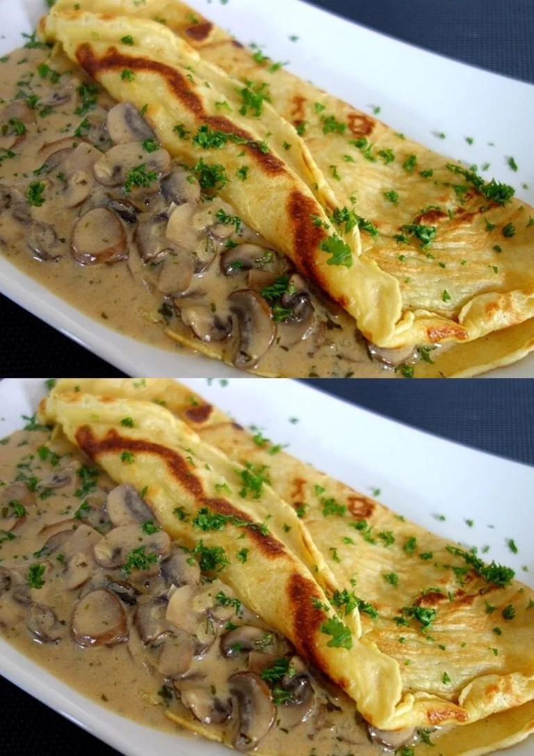 Palacinky s gorgonzolou, cibuľkou a slaninou – lahodná slaná variácia