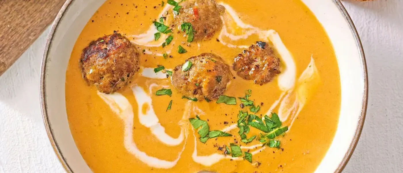 Rýchle mäsové guľôčky v paprikovej polievke – skvelý obed či večera za 20 minút