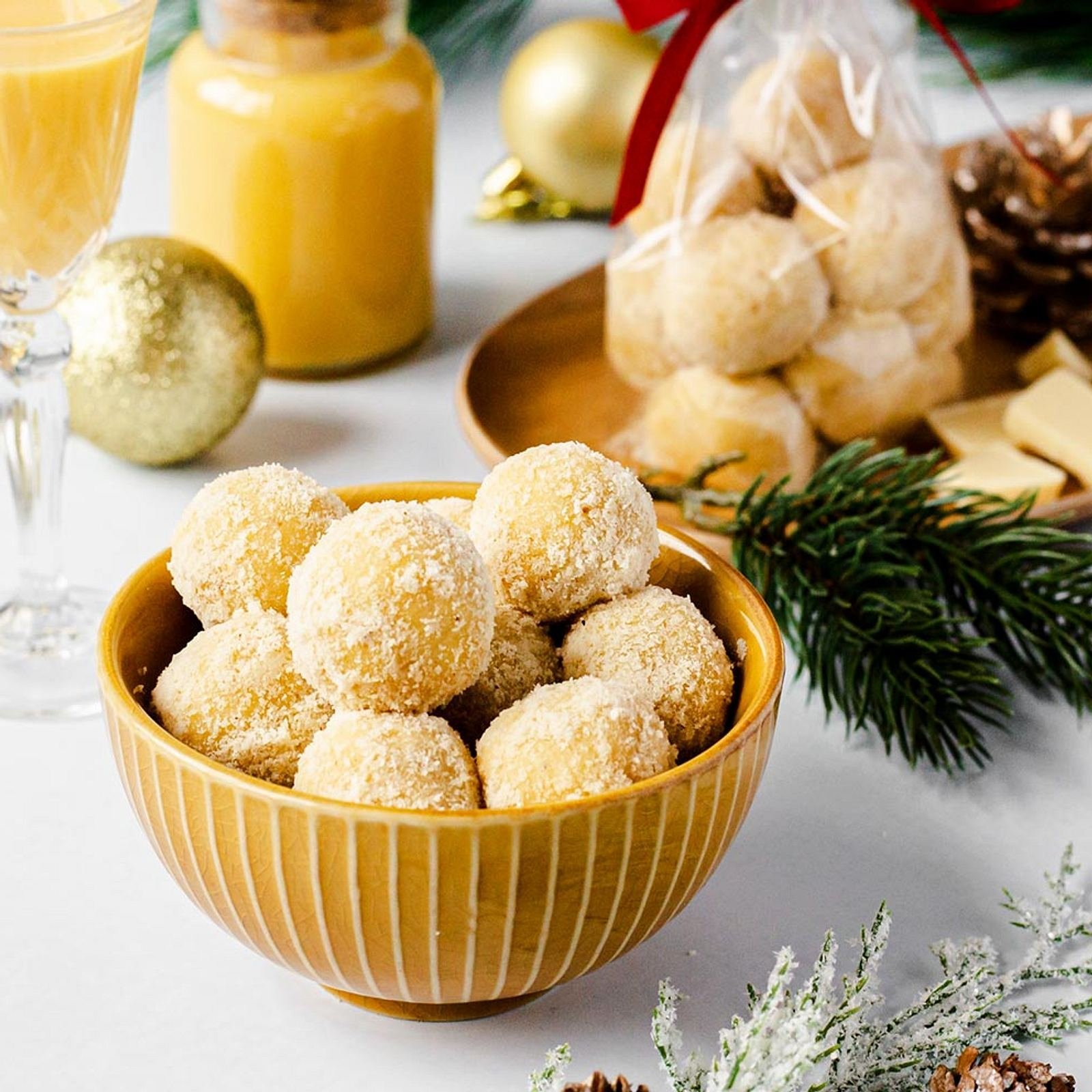 Lahodné pralinkové guličky s vaječným likérom