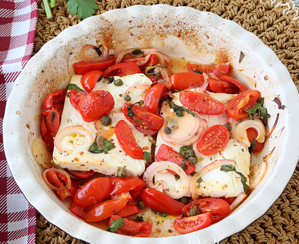 Feta na paradajkách – Grécko jednoducho a chutne