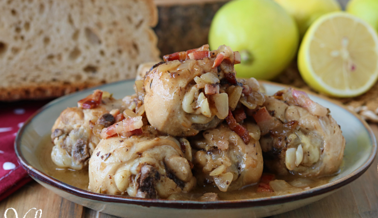 Snímka obrazovky 2026-01-02 151644 Kuracie stehná s citrónom a slaninou na panvičke