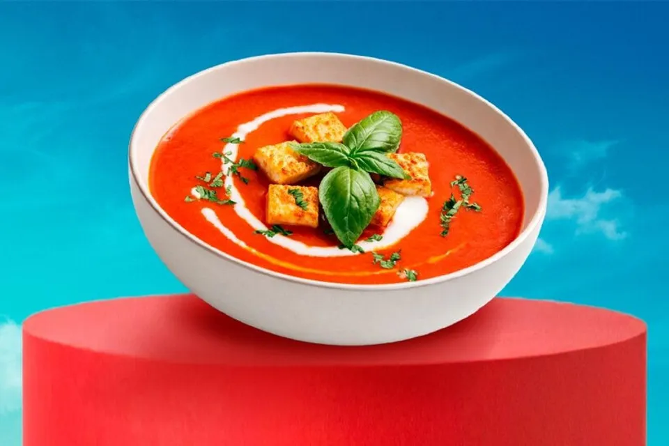 Zapečená paradajková polievka s intenzívnou arómou