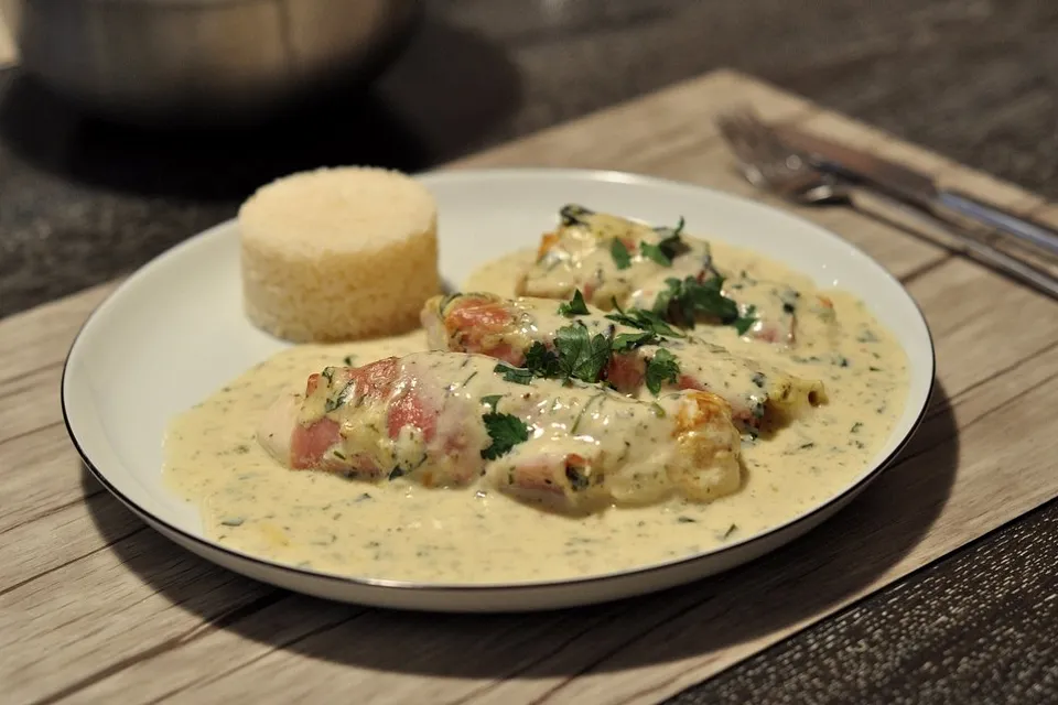 Kuracie prsia so syrovým krémom a bylinkami