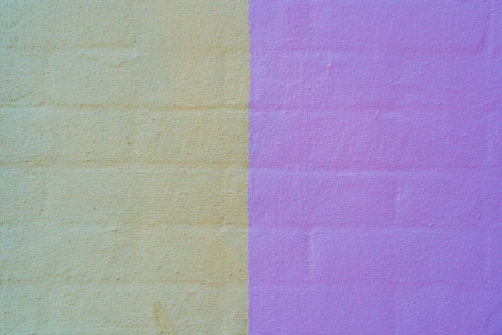 purple and white painted wall