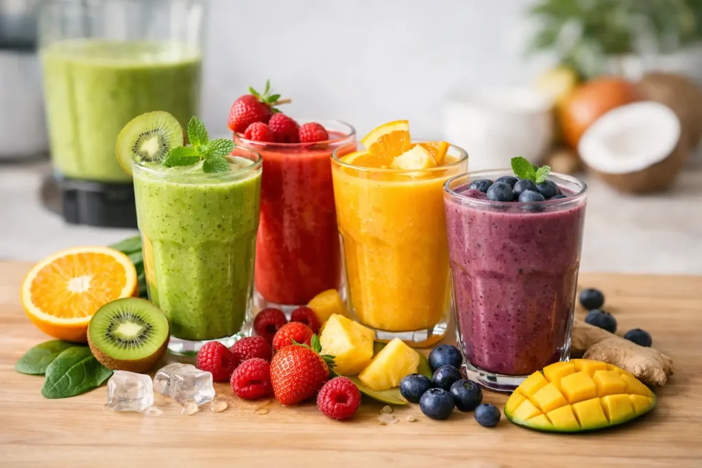 Vitamínové bomby: koktejly